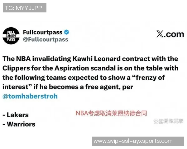 莱昂纳德轮休引发热议快船队被联盟正式警告处理措施